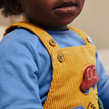 Load image into Gallery viewer, Bright Transport Corduroy 100% Cotton Baby Dungarees and Bodysuit Set (0mths-18mths)
