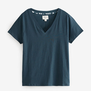Navy Woodland 100% Cotton Short Sleeve Pyjamas