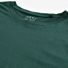Load image into Gallery viewer, Green Pine Regular Fit Essential Crew Neck Cotton T-Shirt
