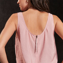 Load image into Gallery viewer, Pink Sleeveless Scoop Cami Top
