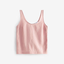 Load image into Gallery viewer, Pink Sleeveless Scoop Cami Top
