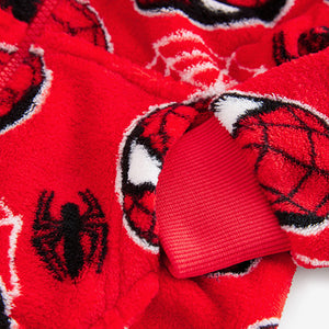 Red Spiderman Fleece All-In-One (1.5-9yrs)