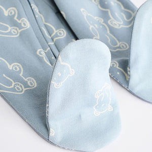 Blue Baby Sleepsuits 3 Pack (0-18mths)
