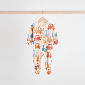 Bright Baby 2 Way Zip Sleepsuits 3 Pack