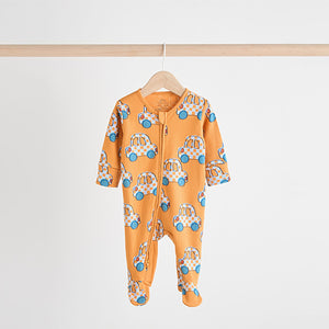 Bright Baby 2 Way Zip Sleepsuits 3 Pack