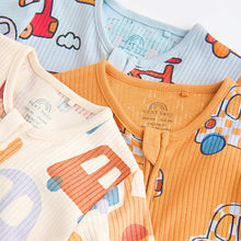 Load image into Gallery viewer, Bright Baby 2 Way Zip Sleepsuits 3 Pack
