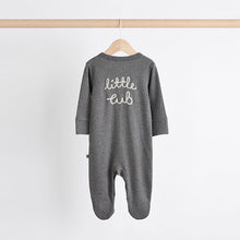 Load image into Gallery viewer, Bear Checkerboard Baby Sleepsuits 3 Pack
