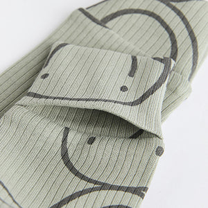 Neutral Checkerboard Baby Footless Zipped 100% Cotton Sleepsuits 3 Pack (0mths-2yrs)