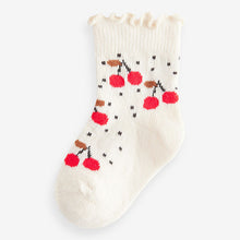 Load image into Gallery viewer, Red Cherry Baby Socks 5 Pack (0mths-2yrs)
