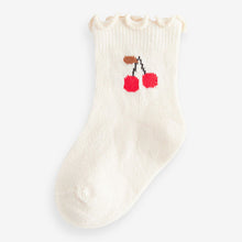 Load image into Gallery viewer, Red Cherry Baby Socks 5 Pack (0mths-2yrs)
