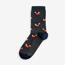 Load image into Gallery viewer, Autumn Animals Ankle Socks 5 Pack
