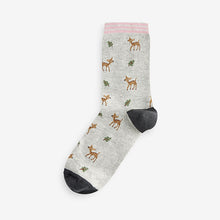 Load image into Gallery viewer, Autumn Animals Ankle Socks 5 Pack
