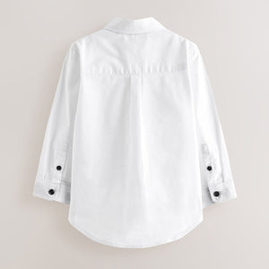 White Long Sleeve Oxford Shirt (3mths-5-6yrs)