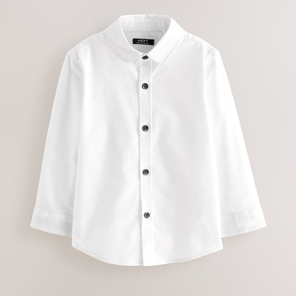 White Long Sleeve Oxford Shirt (3mths-5-6yrs)