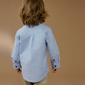 Blue Long Sleeve Oxford Shirt (3mths-5-6yrs)