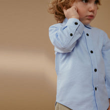 Load image into Gallery viewer, Blue Long Sleeve Oxford Shirt (3mths-5-6yrs)
