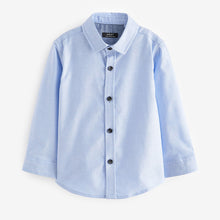 Load image into Gallery viewer, Blue Long Sleeve Oxford Shirt (3mths-5-6yrs)
