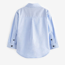 Load image into Gallery viewer, Blue Long Sleeve Oxford Shirt (3mths-5-6yrs)
