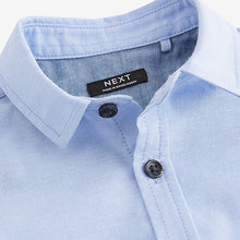 Load image into Gallery viewer, Blue Long Sleeve Oxford Shirt (3mths-5-6yrs)
