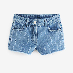 Destroy Regular Length Frayed Edge Shorts (3-12yrs)