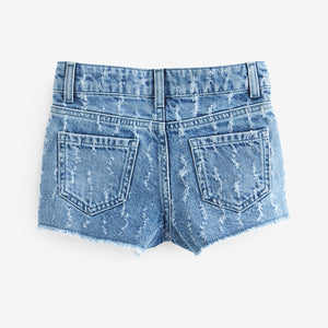 Destroy Regular Length Frayed Edge Shorts (3-12yrs)