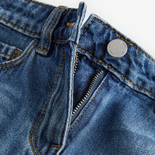 Load image into Gallery viewer, Mid Blue 100% Cotton Frayed Edge Distressed Shorts (3-12yrs)
