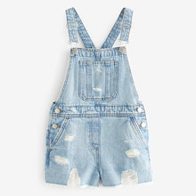 Load image into Gallery viewer, Light Blue Denim Short Dungaree (3-12yrs)
