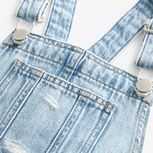 Load image into Gallery viewer, Light Blue Denim Short Dungaree (3-12yrs)
