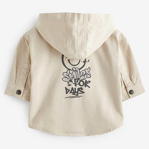 Ecru Cream Ecru Denim Shacket (3mths-5-6yrs)