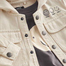 Load image into Gallery viewer, Ecru Cream Ecru Denim Shacket (3mths-5-6yrs)
