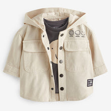 Load image into Gallery viewer, Ecru Cream Ecru Denim Shacket (3mths-5-6yrs)
