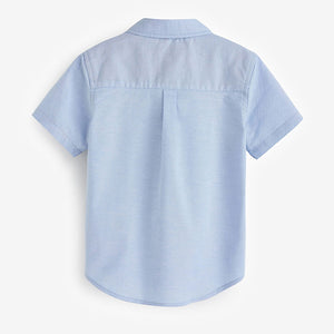 Blue Short Sleeve Oxford Shirt (3mths-5-6yrs)