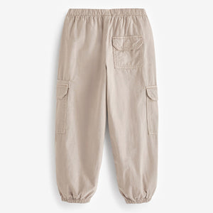 Mink Brown Parachute Cargo Cuffed Trousers (3-12yrs)