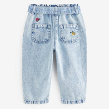 Load image into Gallery viewer, Blue Ladybird Embroidered Slouchy Jeans (3mths-5-6yrs)
