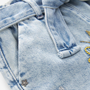 Blue Ladybird Embroidered Slouchy Jeans (3mths-5-6yrs)