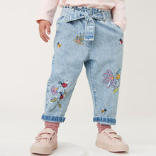 Load image into Gallery viewer, Blue Ladybird Embroidered Slouchy Jeans (3mths-5-6yrs)
