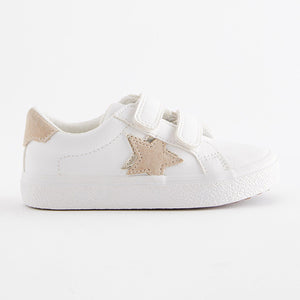 White Standard Fit (F) Star Trainers