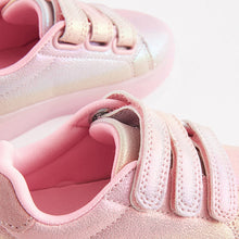 Load image into Gallery viewer, Pink Rainbow Shimmer Light-Up Trainers (Younger Girls)
