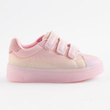 Load image into Gallery viewer, Pink Rainbow Shimmer Light-Up Trainers (Younger Girls)
