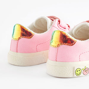Pink Standard Fit (F) Star Touch Fasten Trainers