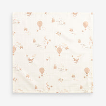 Load image into Gallery viewer, Hot Air Balloon Baby Muslin 100% Cotton Cloths 4 Pack
