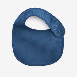 Blue/Cream Baby Bibs 3 Pack