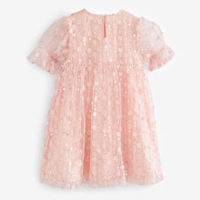 Load image into Gallery viewer, Pink Sequin Mesh Flower Party Dress (3-12yrs)
