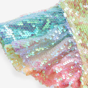 Pink/Blue/Green Rainbow Sequin Sparkle Party Dress (3-12yrs)