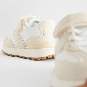 White Elastic Lace Chunky Trainers