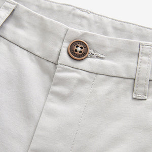 Light Grey 100% Cotton Chino Shorts (3-12yrs)