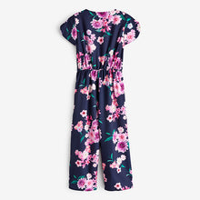 Load image into Gallery viewer, Navy Floral Print Jumpsuit (3-12yrs)
