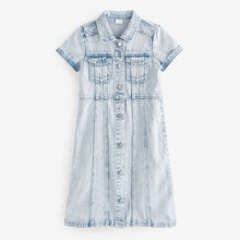 Load image into Gallery viewer, Maxi Length Blue Fitted Denim Dress (3-12yrs)
