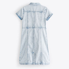 Load image into Gallery viewer, Maxi Length Blue Fitted Denim Dress (3-12yrs)
