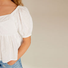 Load image into Gallery viewer, White Cut-Out Detail Blouse (3-12yrs)
